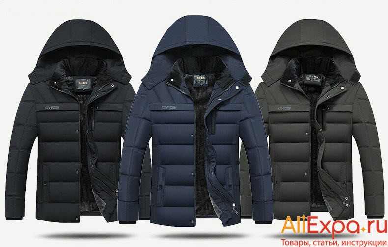 Зимняя мужская куртка на флисе купить на Алиэкспресс